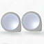 Arlec Cool White Mini Q Shaped Light White - 2 Pack