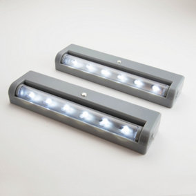 Arlec LED Cool White 2X 6LED Swivel Cabinet Light