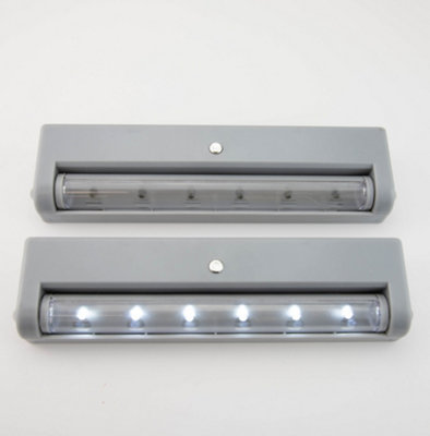 Arlec LED Cool White 2X 6LED Swivel Cabinet Light