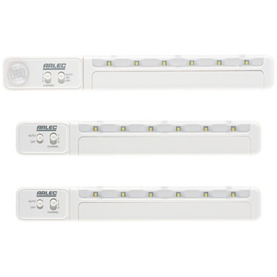 Arlec PIR Motion Movement Sensor Ice Cool White Wireless Linkable LED ...