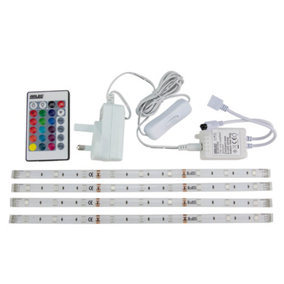 Arlec RGB LED Flex Strip Light - 4 Pack