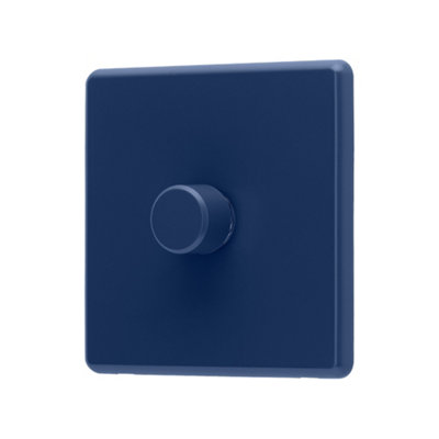 ARLEC Rocker 1-Gang, 2-Way, 10Amp Dimmer Light Switch in Blue