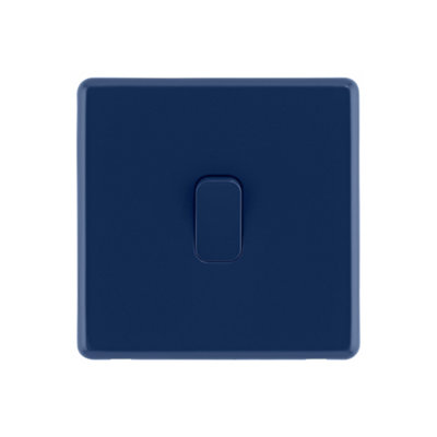 ARLEC Rocker 1-Gang, 2-Way, 10Amp Light Switch in Blue