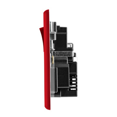 Arlec Rocker Screwless Double 2 Gang 13A USB 4A 15W 2 Outlet Type A ...