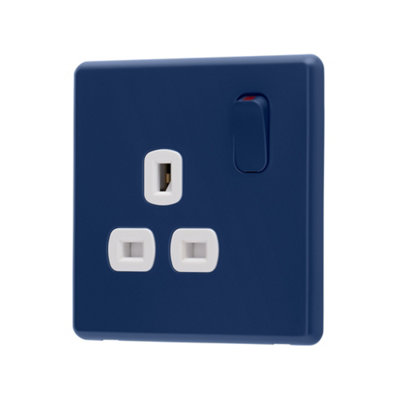 Arlec Rocker Screwless Single Pole SP 1 Gang 13A Switched Socket Galaxy ...