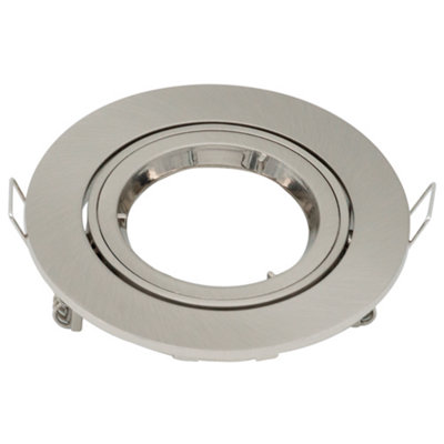 Arlec Single Adjustable Downlight Brushed Steel