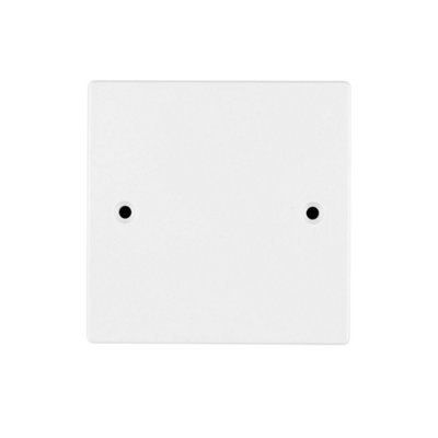 Arlec White 20A Single 1 Gang Unswitched Connection Plate Unit Square Edge Profile 20Amp