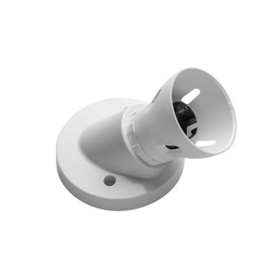 Arlec White 45 Degree Angled Batten Pendant Lamp Holder Lampholder B22 for Bayonet Cap Light Bulb