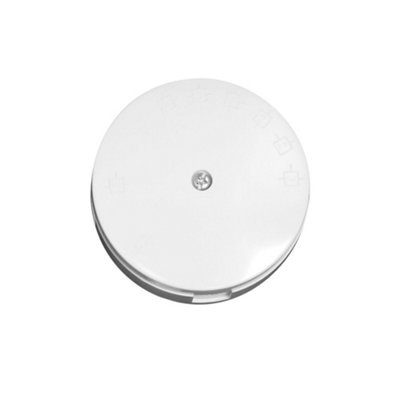 Arlec White Junction Box 20A 80mm Deep 4 Way Terminal Box 20 Amp Round