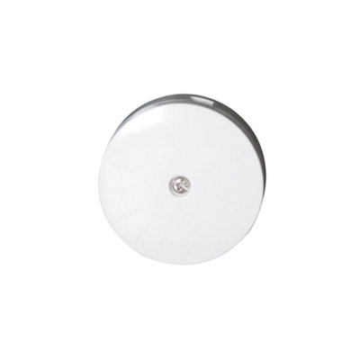 Arlec White Junction Box 5A 58mm Deep 4 Way Terminal Box 5 Amp Round