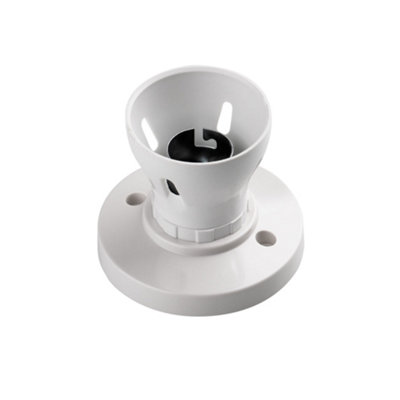 Arlec White Pendant Lamp Holder Lampholder B22 for Bayonet Cap Light Bulb