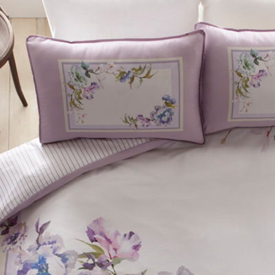 Arley 200 Thread Count Pure Cotton Mauve Duvet Cover Set