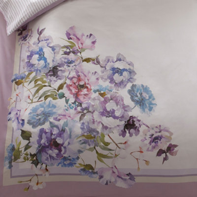 Arley 200 Thread Count Pure Cotton Mauve Duvet Cover Set