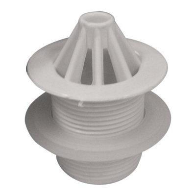 Arley Eazee Toilet Unslotted Domed Urinal Waste Plug 1.1/4Inch White Finish