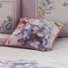 Arley Velvet Floral Print Filled Cushion