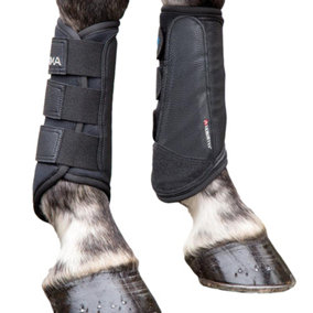 ARMA Horse Brushing Boots Black (Cob)