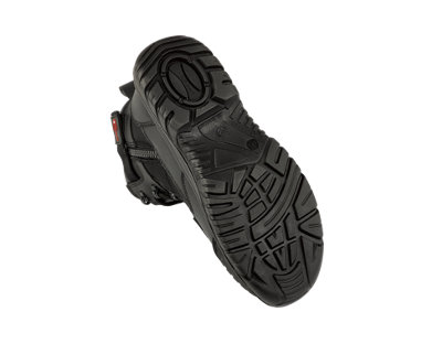 Arma Titan Black Leather Zip Side Boot Size 8
