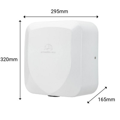 Armadillo ECO Hand Dryer White