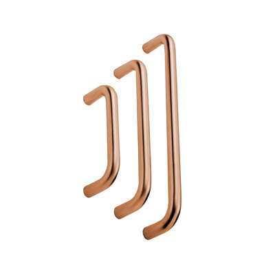Armasmart Anti-Viral Pull Handles - 600x19mm, Anti-Bacterial, Anti-Tarnish, Copper Finish