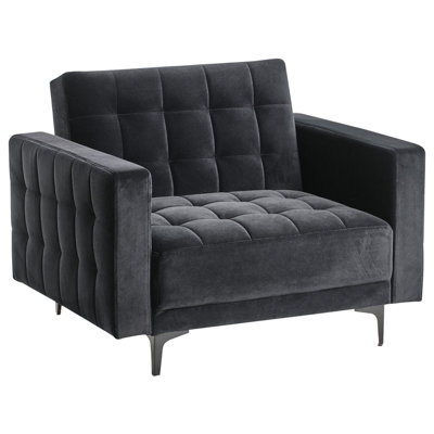 Armchair ABERDEEN Velvet Black