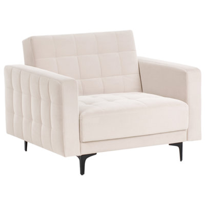 Armchair ABERDEEN Velvet Light Beige