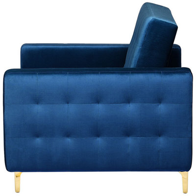 Armchair ABERDEEN Velvet Navy Blue