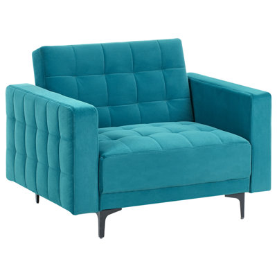 Armchair ABERDEEN Velvet Sea Blue
