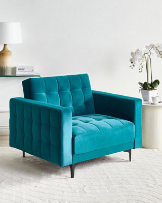 Armchair ABERDEEN Velvet Sea Blue