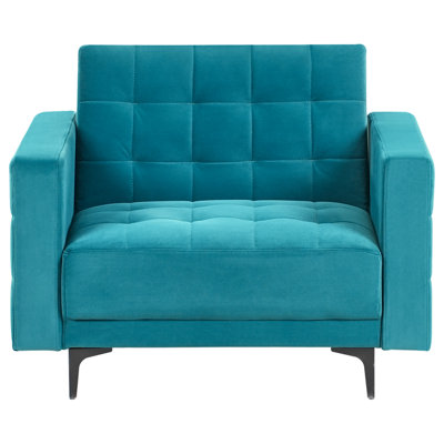 Armchair ABERDEEN Velvet Sea Blue