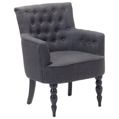 Armchair ALESUND Fabric Dark Grey