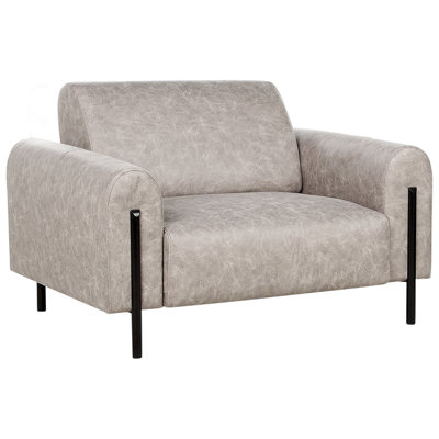 Armchair ASKIM Fabric Light Grey