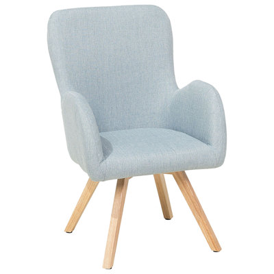 Armchair BJARN Fabric Light Blue