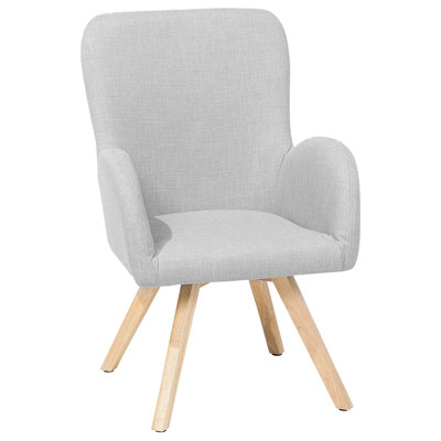 Armchair BJARN Fabric Light Grey