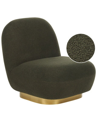 Armchair Boucle Dark Green LOVIISA