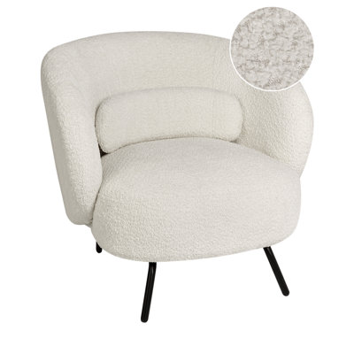 Armchair Boucle Off-White MAKELA