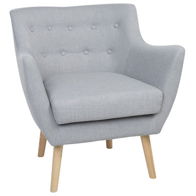 Armchair DRAMMEN Fabric Light Grey