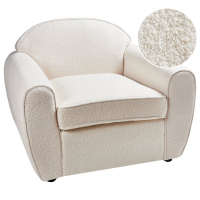 Armchair ELLEDE Boucle Light Beige