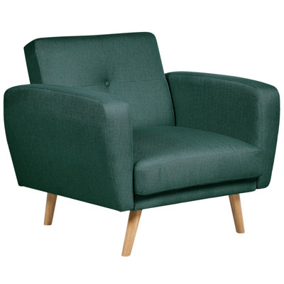 Armchair FLORLI Fabric Dark Green