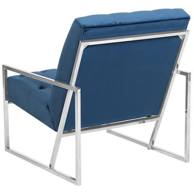 Armchair HARSTAD Velvet Dark Blue