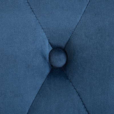 Armchair HARSTAD Velvet Dark Blue