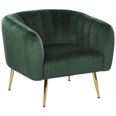 Armchair LACONIA Velvet Dark Green