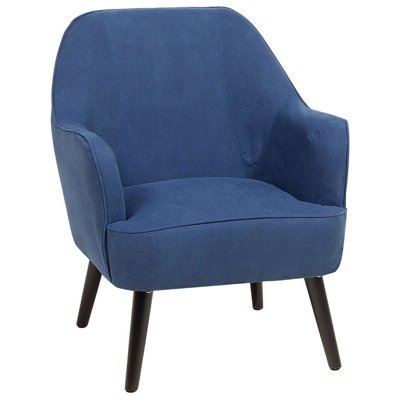 Armchair LOKEN Fabric Navy Blue