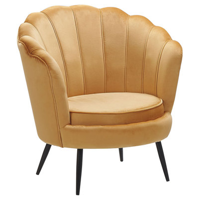 Armchair LOVIKKA Velvet Mustard