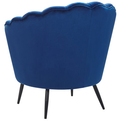 Armchair LOVIKKA Velvet Navy Blue