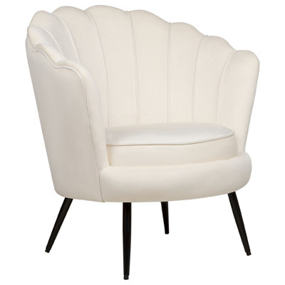 Armchair LOVIKKA Velvet Off-White