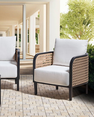 Armchair Metal White MONTEFALCO