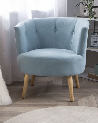 Armchair ODENZEN Fabric Light Blue