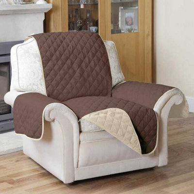 Armchair Reversible Furniture Protector - Brown/Beige