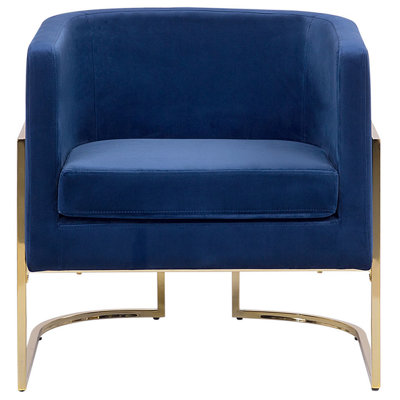 Armchair SIRKKA Velvet Dark Blue
