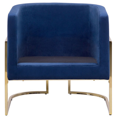 Armchair SIRKKA Velvet Dark Blue